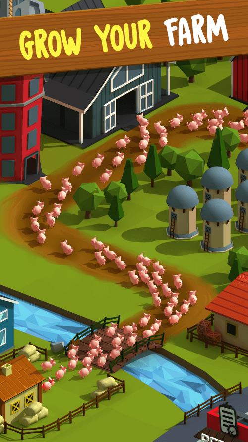 Tiny Pig Tycoon: Piggy Games स्क्रीनशॉट 1