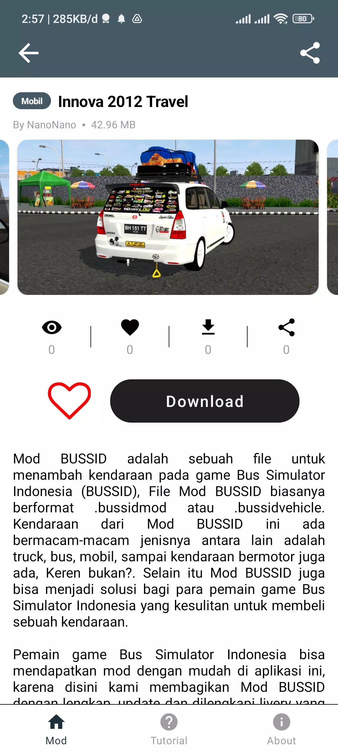 Mod Bussid Innova Travel应用截图第2张