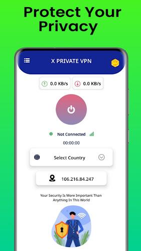 X Private VPN - XXXX Proxy ဖန်သားပြင်ဓာတ်ပုံ 0