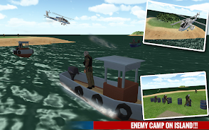 Police Boat Shooting Games 3D Zrzut ekranu 1