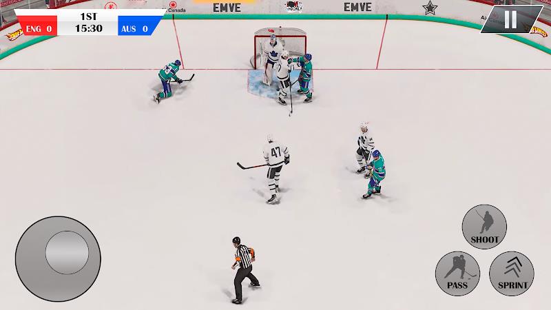 Ice Hockey Games 3D Ice Rage Zrzut ekranu 0