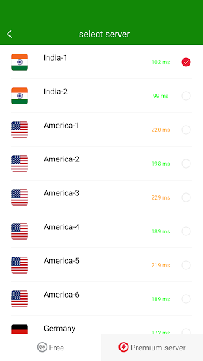 VPN India - Use Indian IP 螢幕截圖 1