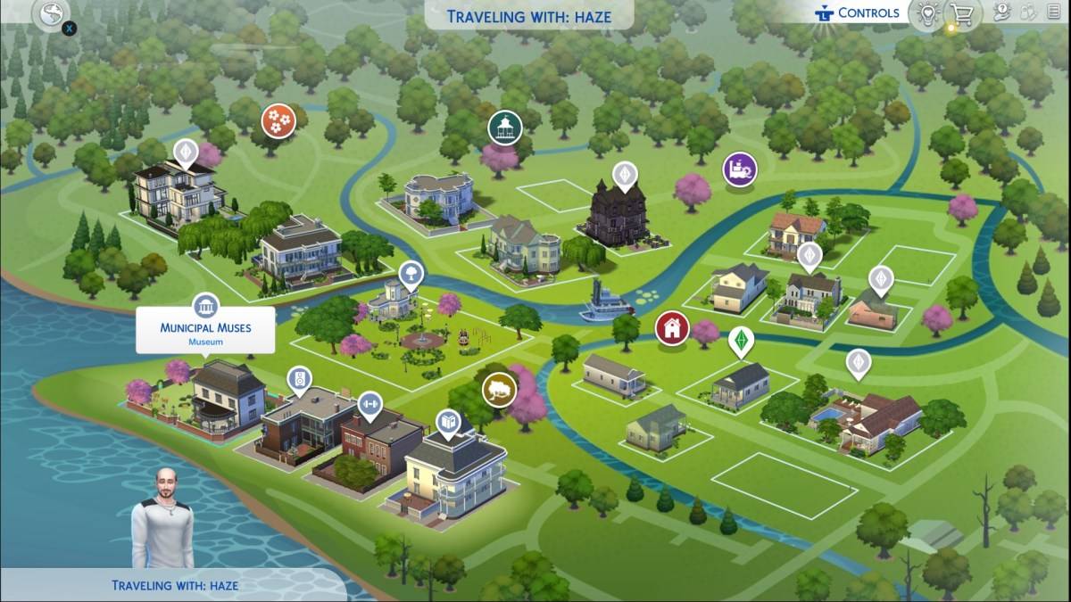 Een museum in de Sims 4 als onderdeel van een artikel over het bestuderen van een historische weergave.