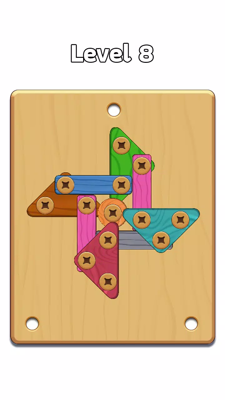 Wood Nuts & Bolt: Screw Puzzle Captura de pantalla 0