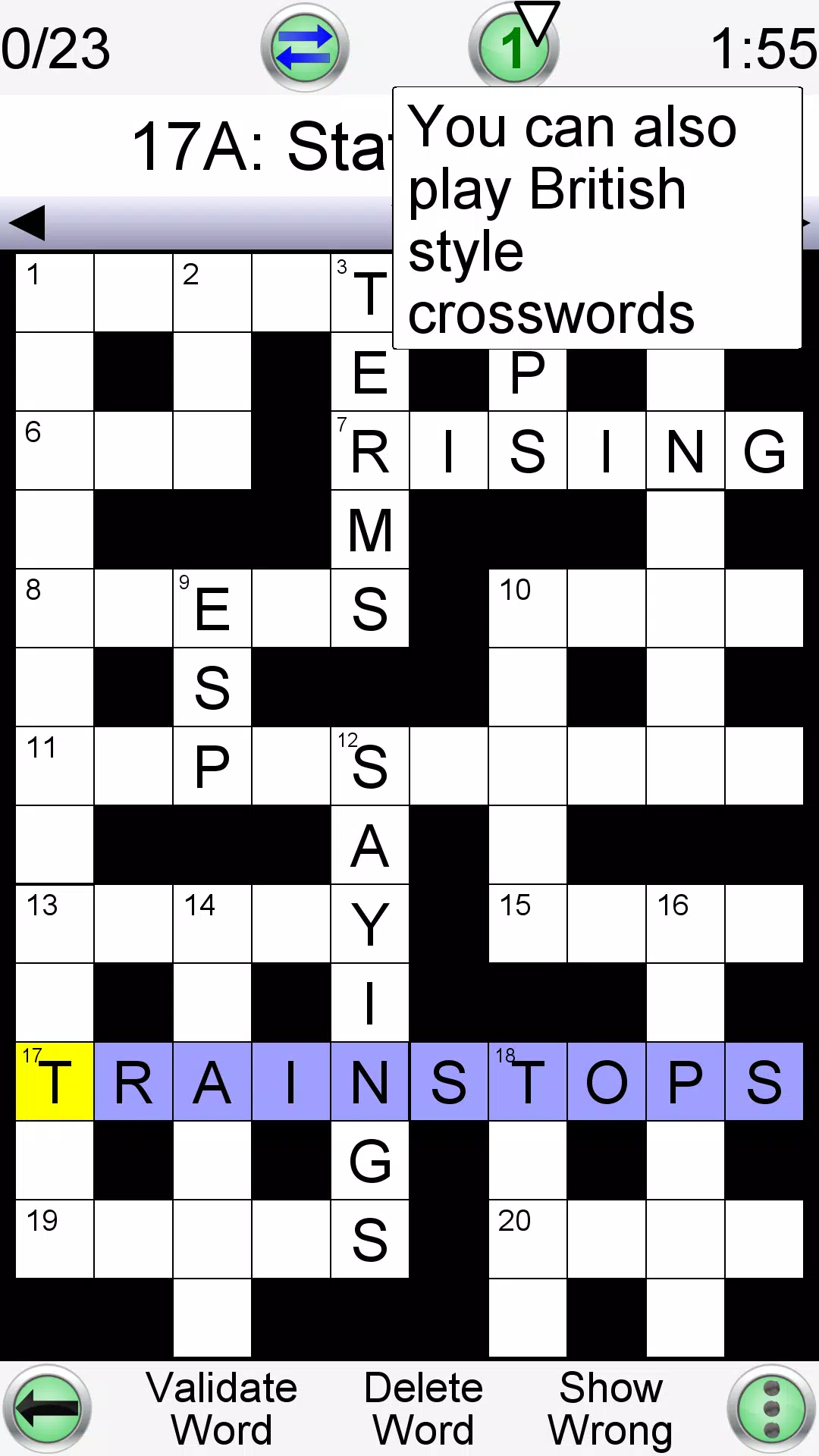 Arrow Crossword 螢幕截圖 1
