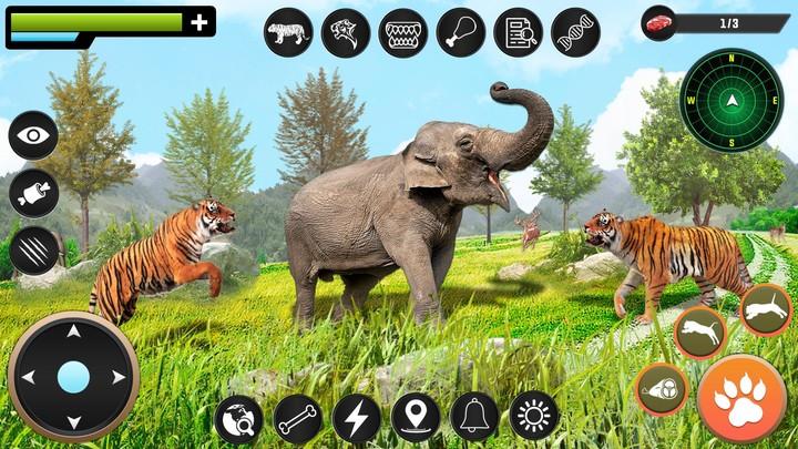 Tiger Simulator Animal Game 3D Скриншот 1