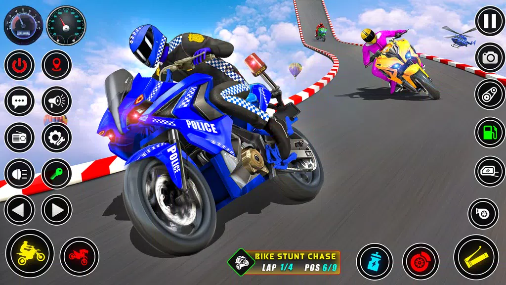 Police bike Stunt Bike Racing Schermafbeelding 1