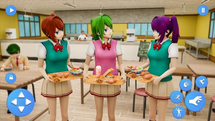 Anime Highschool Girl Life Sim Скриншот 2