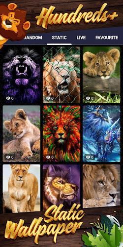 lion background Tangkapan skrin 3