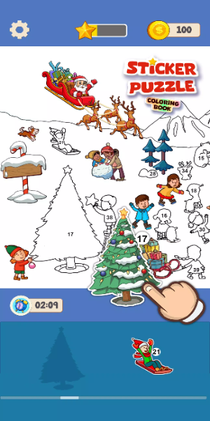 Sticker Puzzle - Coloring Book Captura de pantalla 2