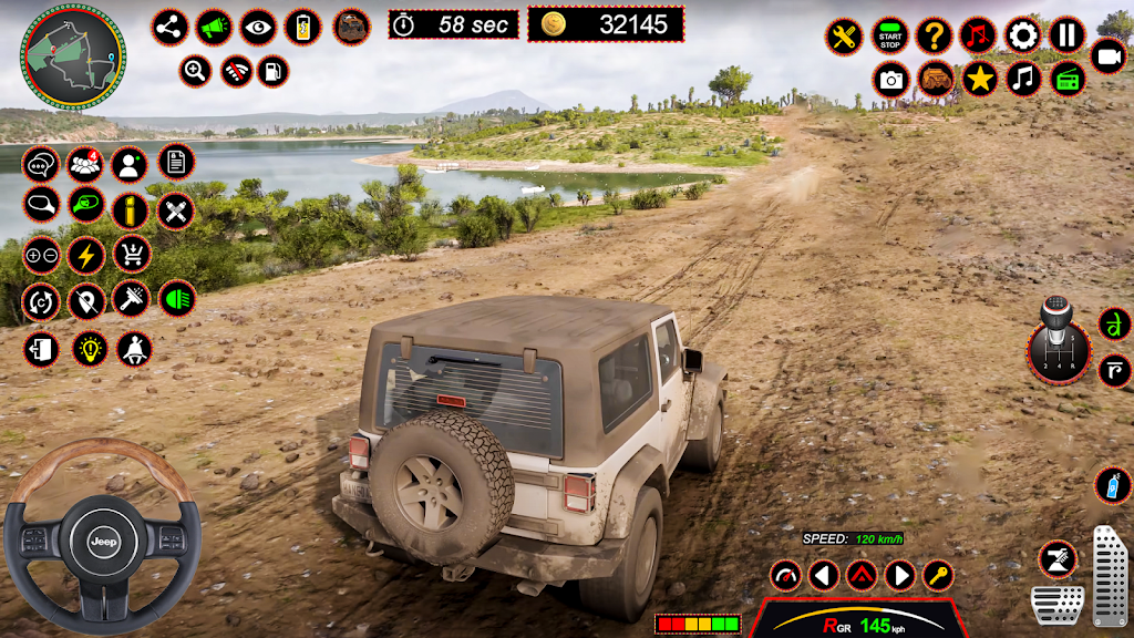 4x4 Jeep Driving Offroad Games Schermafbeelding 2