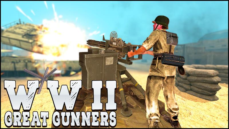 Gunner World War: WW2 Gun Game Capture d'écran 0