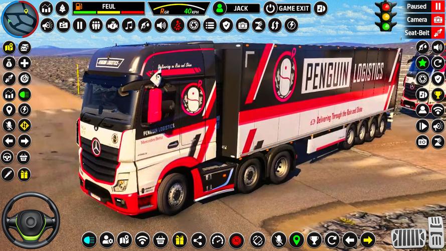 US Truck Driving 3D Truck Game Скриншот 1