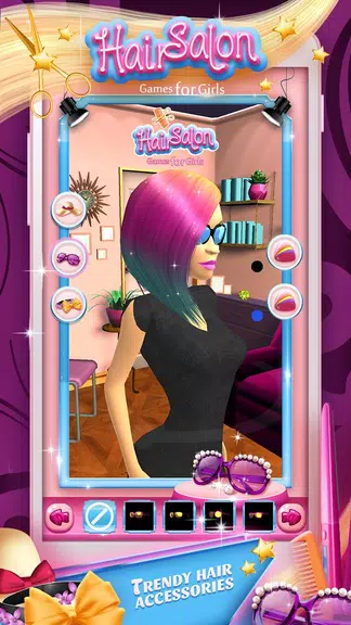 Hair Salon Games for Girls Captura de pantalla 1