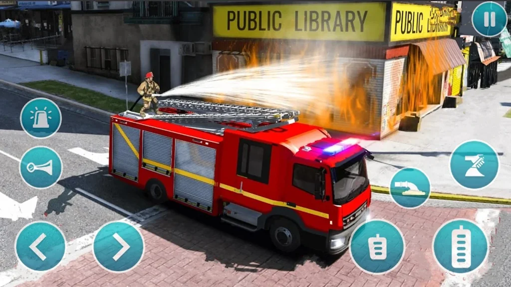 Schermata Emergency Police Fire Truck 3d 0