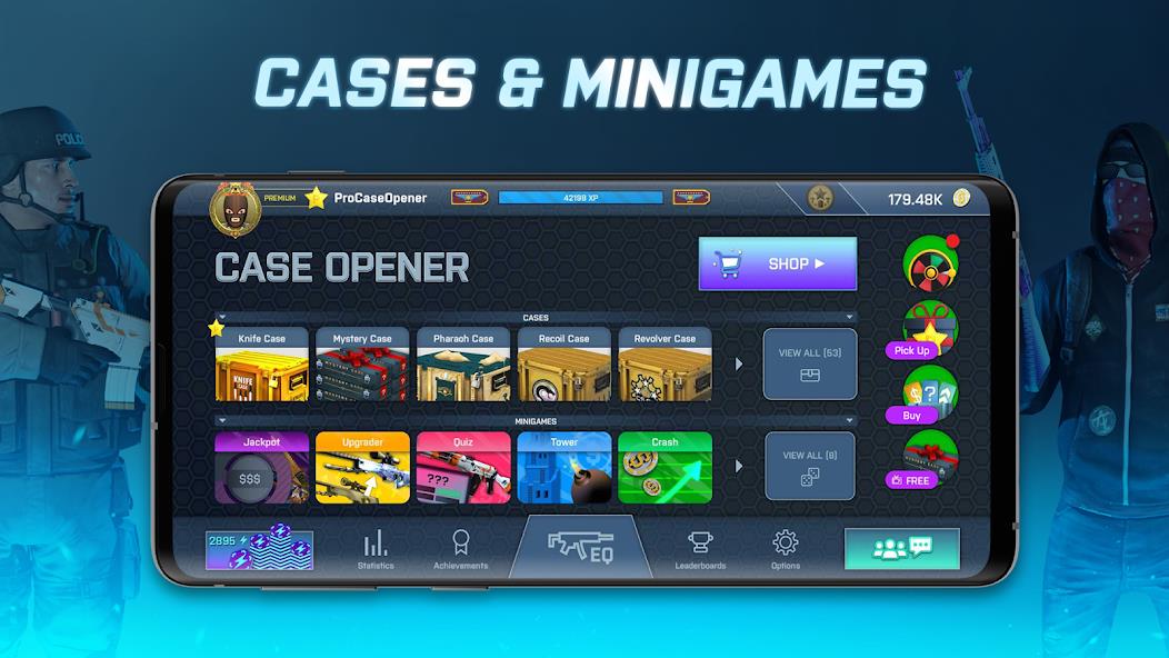 Case Opener - skins simulator Mod स्क्रीनशॉट 1