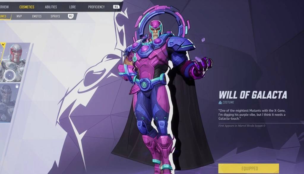 Magneto Will of Galacta Skin