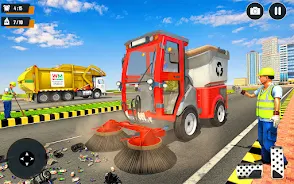 Real Garbage Truck Simulator Schermafbeelding 0