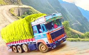 Indian Cargo Truck Driving 3D Captura de pantalla 0