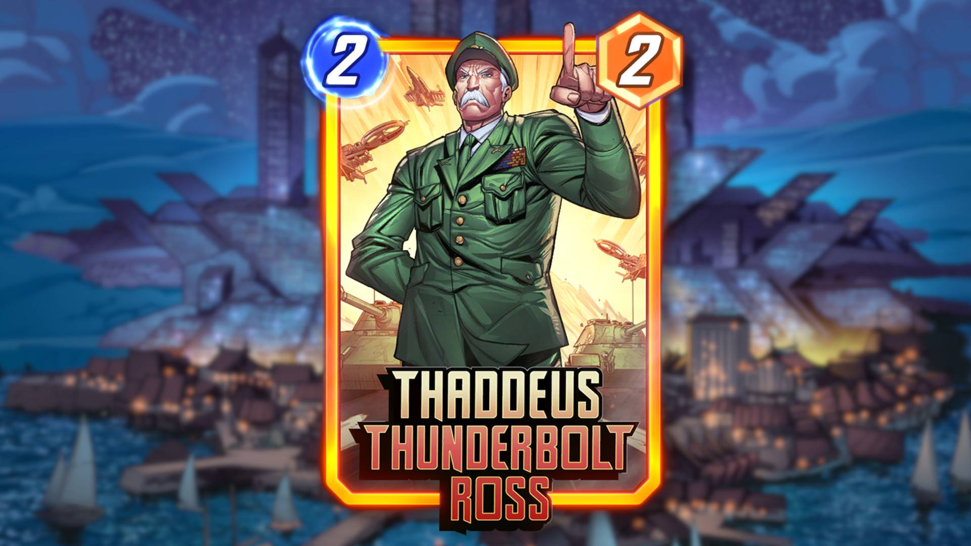 最佳Thaddeus Thunderbolt Ross甲板在漫威快照中