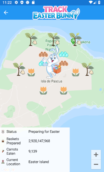 The Easter Bunny Tracker Ảnh chụp màn hình 1