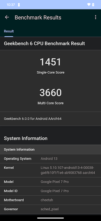 Geekbench 6 螢幕截圖 1