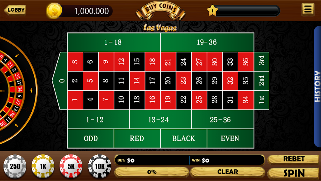 Roulette VIP Deluxe Bet Pro ภาพหน้าจอ 1