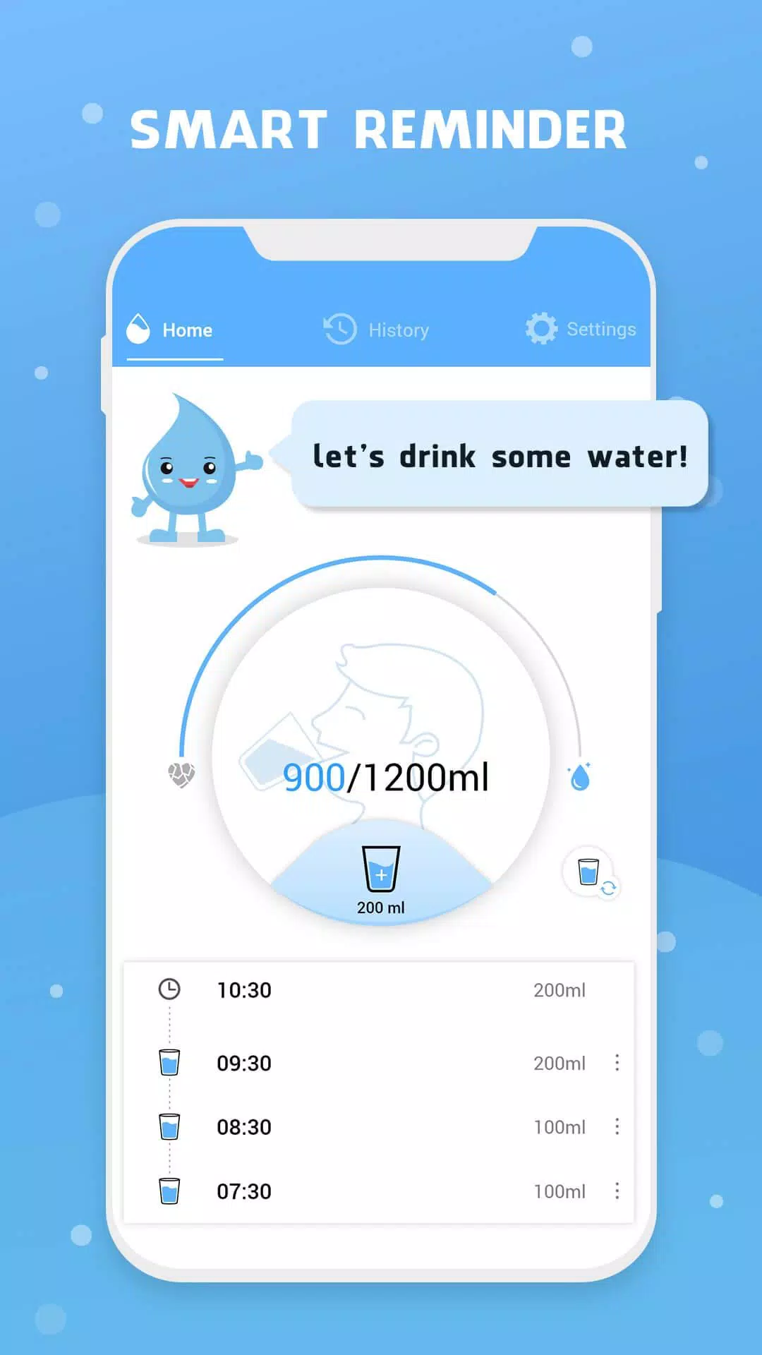 Water Reminder - Remind Drink Zrzut ekranu 0