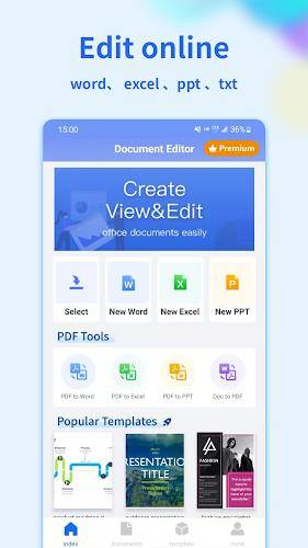 Document Editor:Word,Sheet,PDF Ảnh chụp màn hình 0