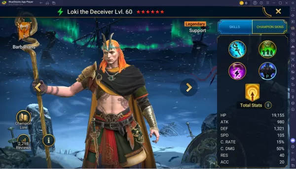 Loki the Deceiver skill showcase in RAID: Shadow Legends