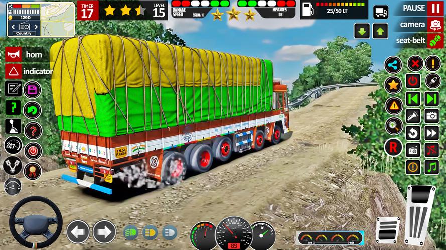 Indian Lorry Truck Driving 3d 螢幕截圖 1