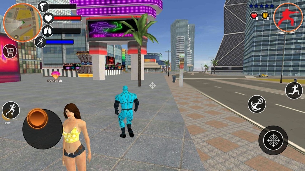 Spider Spiele. Miami Rope Man Screenshot 0