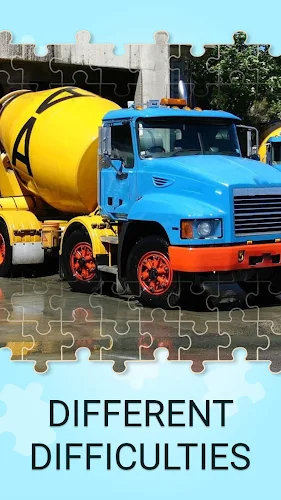 Concrete mixer truck puzzles Ekran Görüntüsü 2