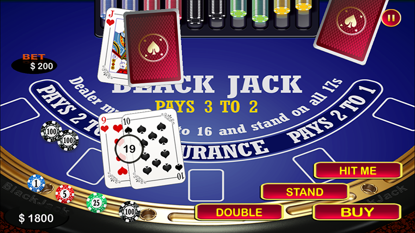 Blackjack 21 Black Jack Table スクリーンショット 0