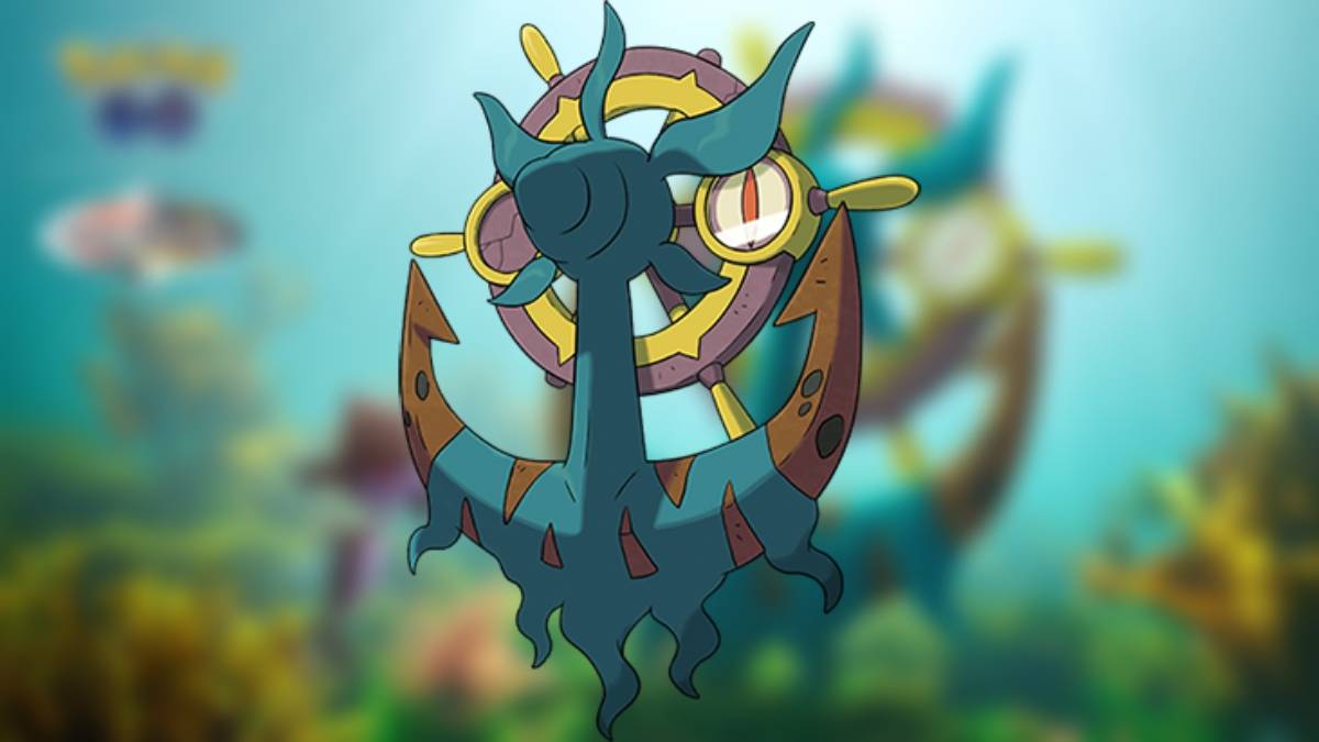 Dhelmise from Pokemon GO, which can only be caught from 3-Star Raids during Beloved Buddies