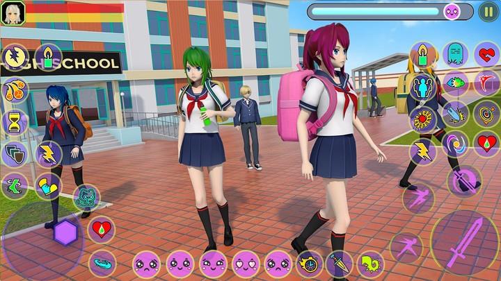 Anime High School Girl Fighter Tangkapan skrin 3