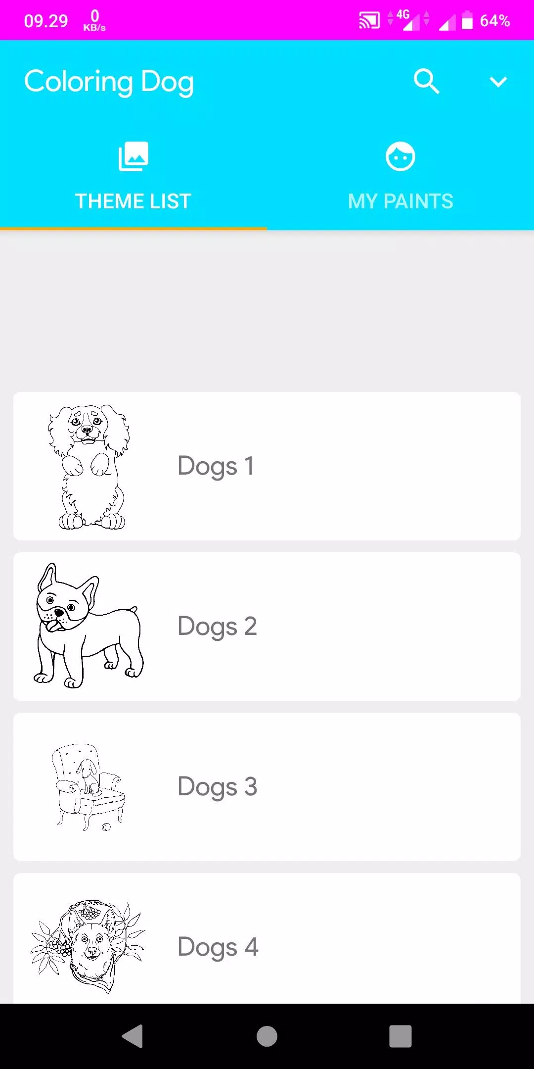 Coloring Dogs Screenshot 0