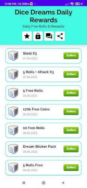 Dice Dreams Daily Rewards ภาพหน้าจอ 1