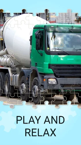 Concrete mixer truck puzzles Ekran Görüntüsü 0