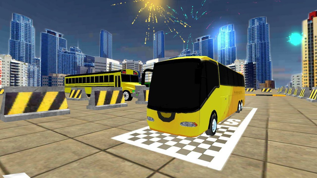 Modern Bus Drive Parking 3D Captura de pantalla 1