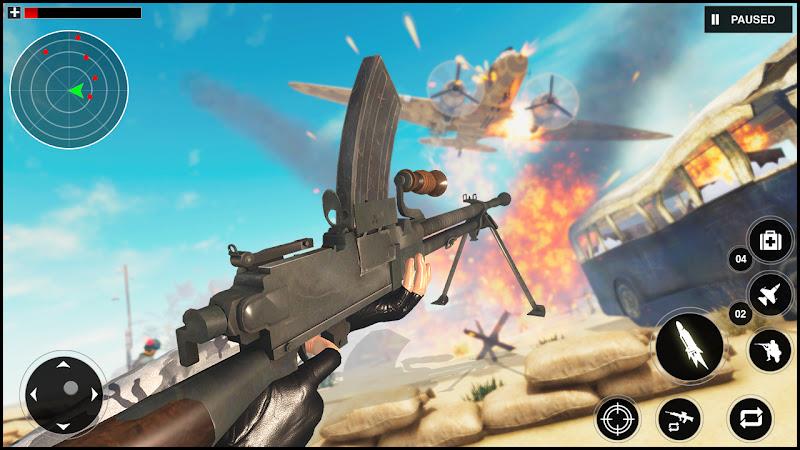 Gunner World War: WW2 Gun Game 螢幕截圖 1