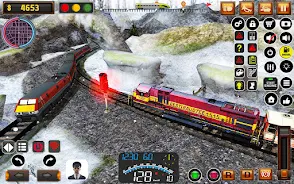 Uphill Train Track Simulator Capture d'écran 1