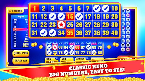 Keno Games Casino Fun স্ক্রিনশট 1