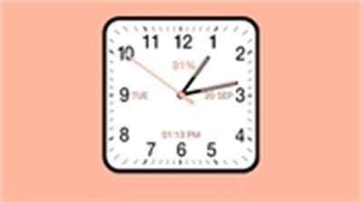 Analog Clock Square Cloassic Schermafbeelding 1