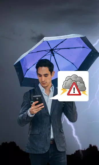 Thunderstorm- weather warnings ဖန်သားပြင်ဓာတ်ပုံ 0