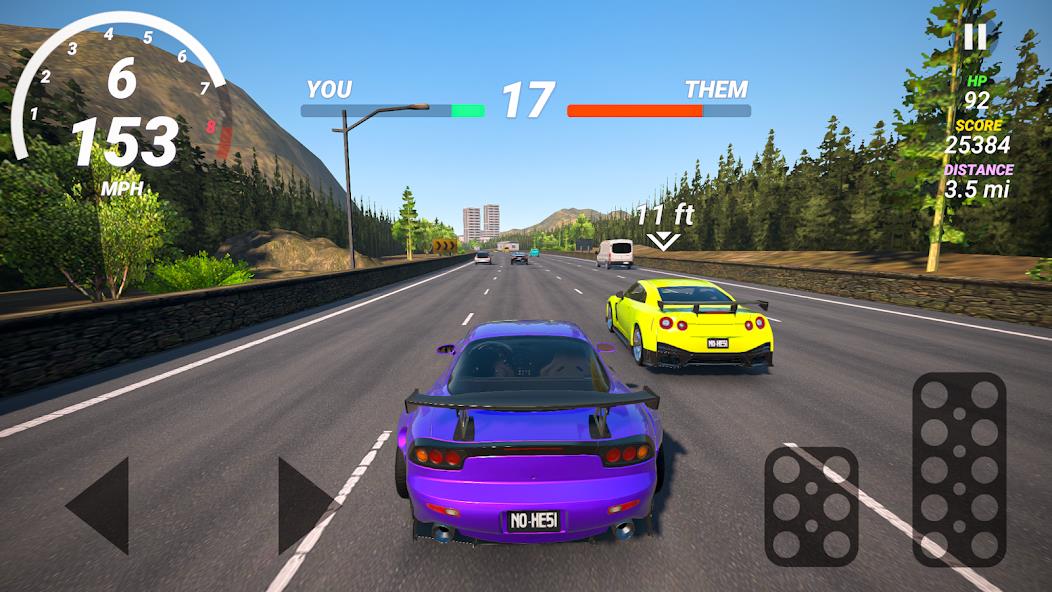 No Hesi Car Traffic Racing Mod 螢幕截圖 2