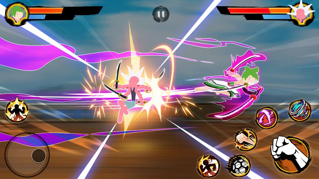 Stickman Pirates Fight Mod Ảnh chụp màn hình 2