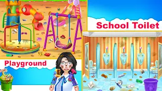 School Cleanup - Cleaning Game ภาพหน้าจอ 3