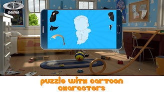 Puzzle with Cartoon Characters Schermafbeelding 0