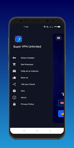 Super VPN - Unlimited Proxy স্ক্রিনশট 1